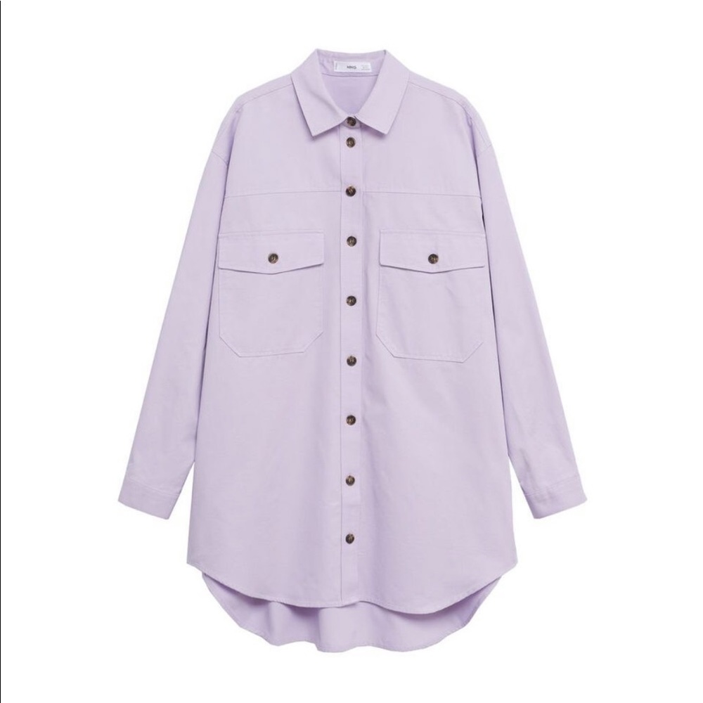 Lavender Button Down Shirt - image 2